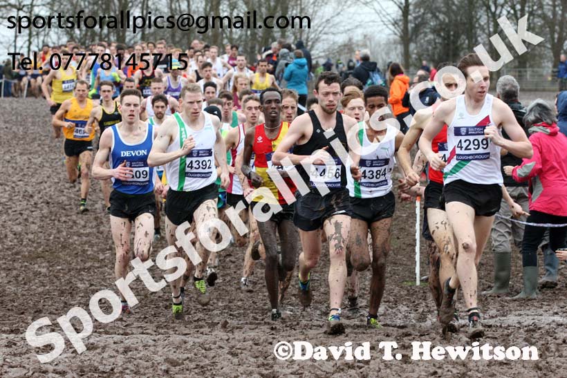 Senior mens 2018 British Inter Counties Cross Country Champs., Prestwold Hall, Loughborough. Photo: David T. Hewitson/Sports for All Pics